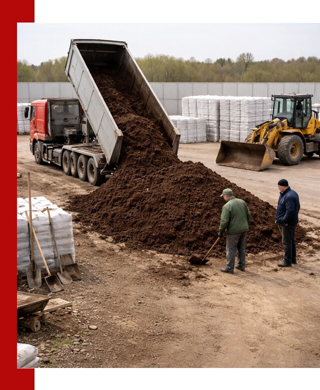 Доставка торфяных смесей оптом и в розницу в Отрадном