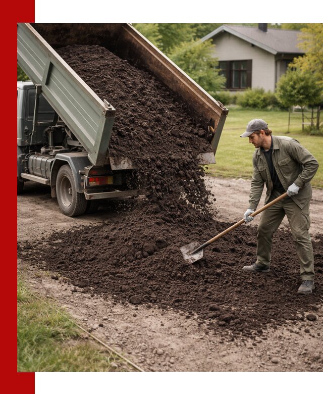 Чернозем для газона с доставкой в Отрадном быстро и качественно