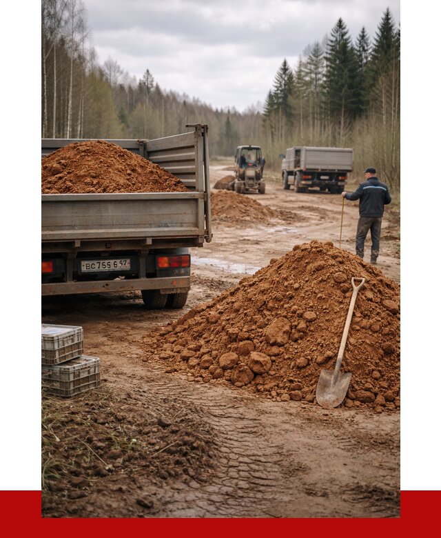 Глина и суглинки в Отрадном от 4892 р. за куб | ПРОНЕРУДТрд