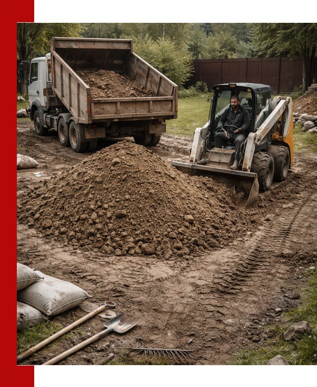 Суглинок для планировки участков в Отрадном с доставкой и выгрузкой