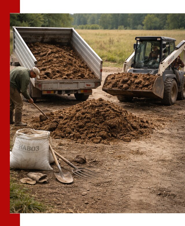 Доставка конского навоза в Отрадном с разгрузкой и доставкой на объект