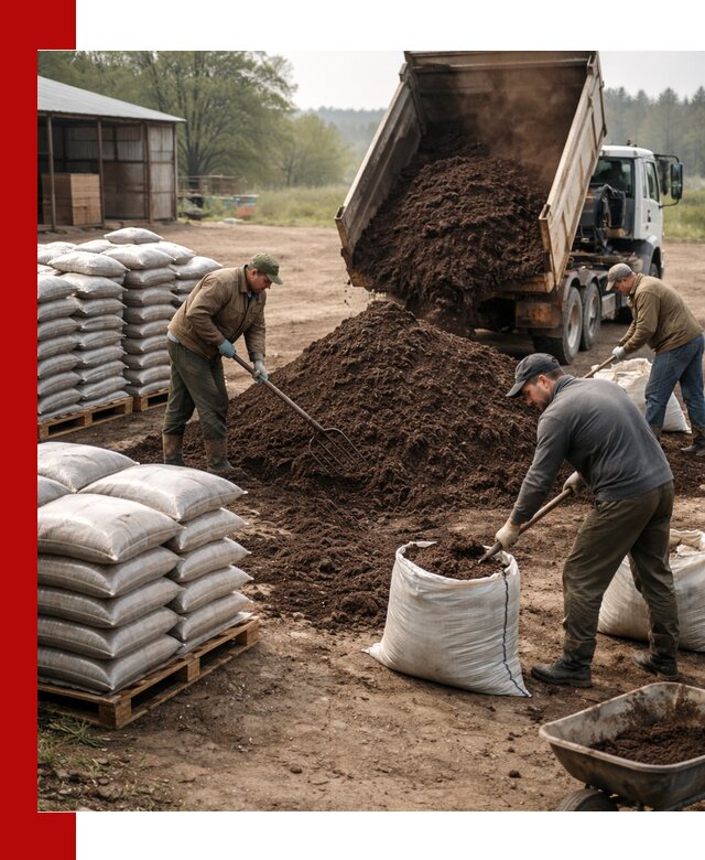Доставка компоста оптом и в розницу в Отрадном