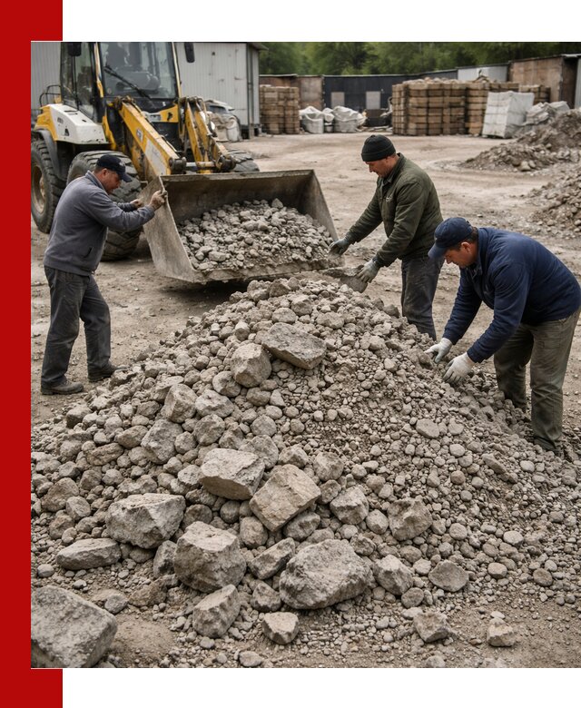 Демонтаж и вывоз бой бетона в Отрадном