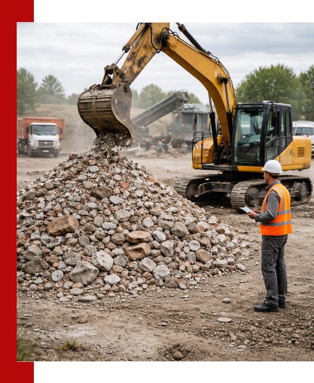 Доставка и вывоз строительного боя в Отрадном