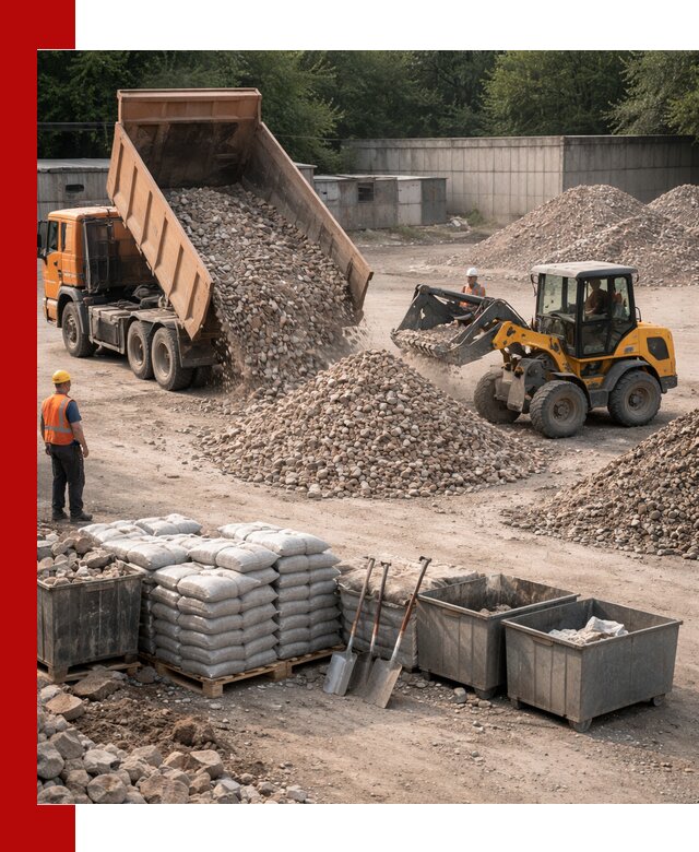 Вторичные материалы для отсыпки в Отрадном — поставка и доставка