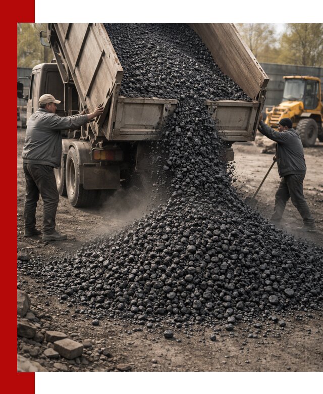 Доставка угля семечка самосвалами в Отрадном