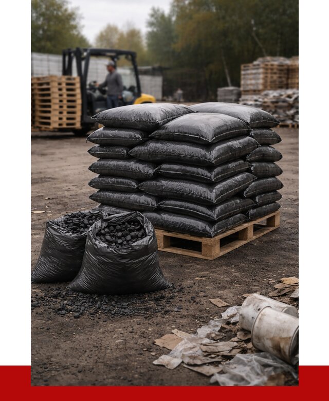 Купить уголь в мешках с доставкой в Отрадном от 8153 р. | ПРОНЕРУДТрд