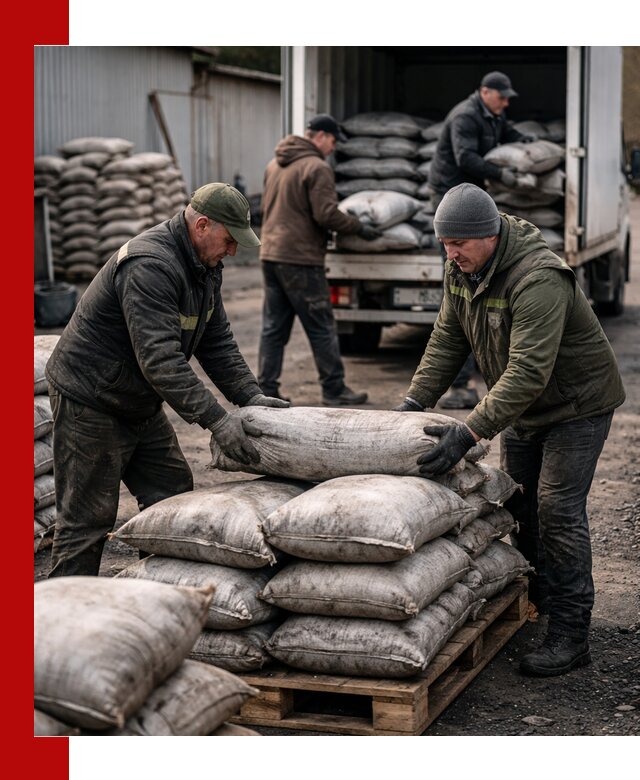 Доставка угля в мешках по выгодным ценам в Отрадном