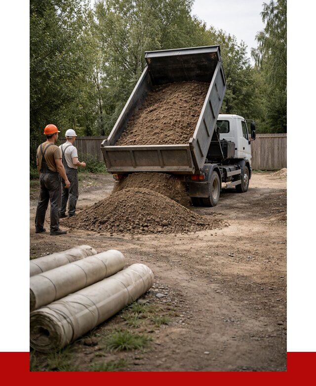 Доставка сыпучих материалов самосвалом в Отрадного от 4565 р. | ПРОНЕРУДТрд