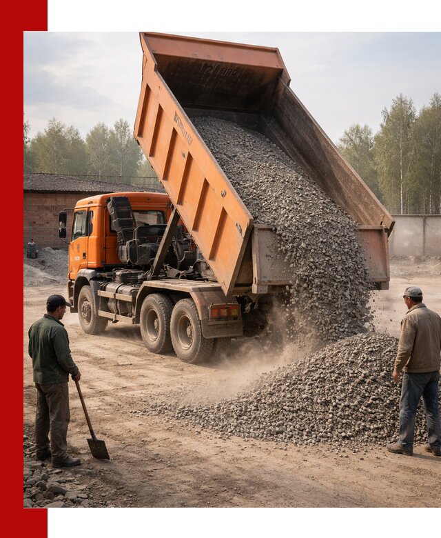 Доставка самосвалом 20 м3 в Отрадном быстро и надежно