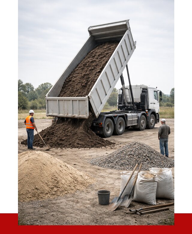 Доставка самосвалом 30 кубов в Отрадном от 9240 р. | ПРОНЕРУДТрд