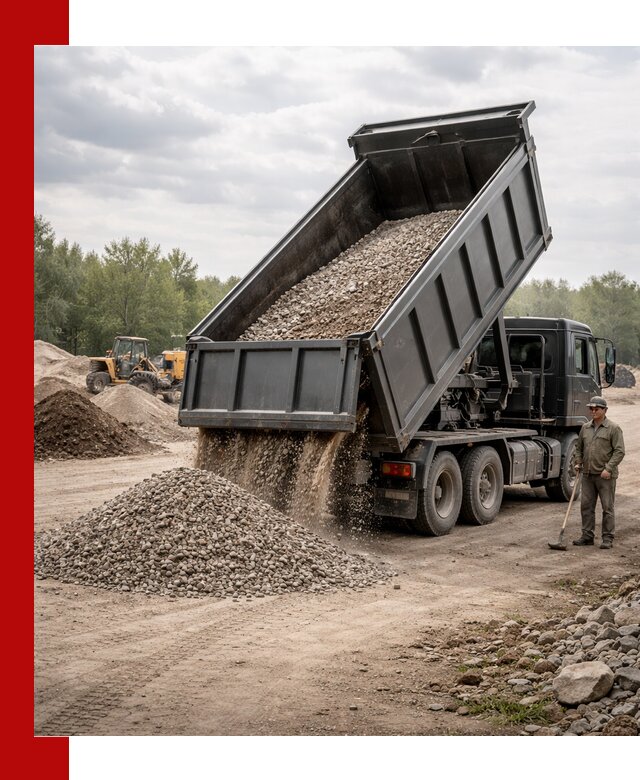 Доставка самосвалом 30 м3 по выгодным ценам в Отрадном