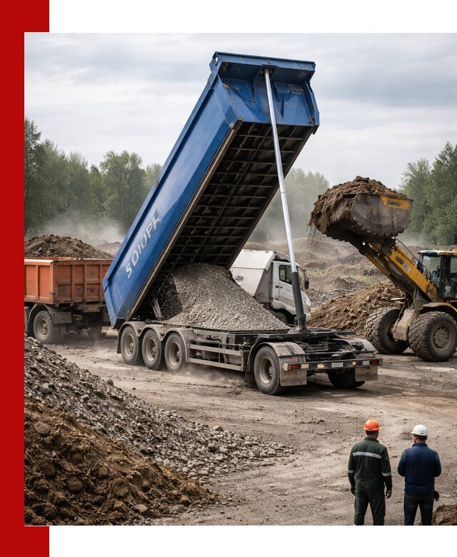 Аренда тонар 40 тонн в Отрадном с доставкой материалов