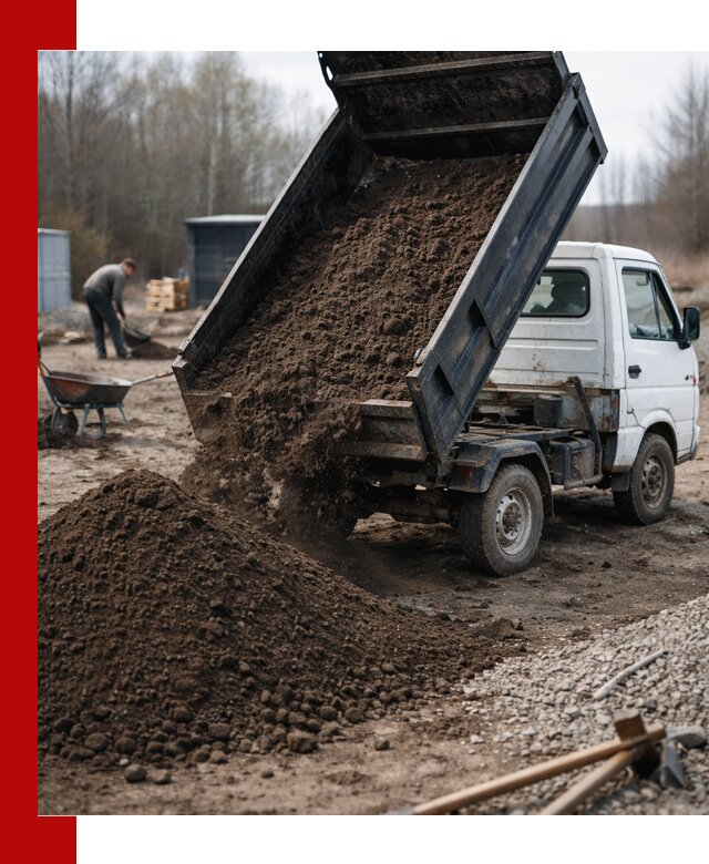 Аренда минисамосвала в Отрадном для доставки сыпучих материалов