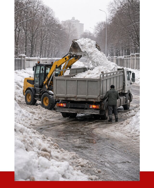 Вывоз снега с погрузкой в Отрадном от 3805 р. ПРОНЕРУДТрд