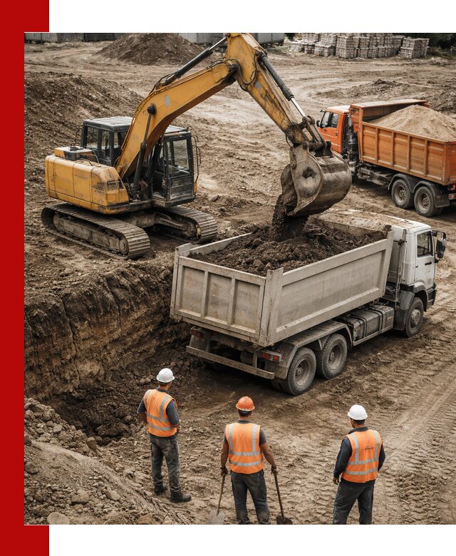 Разработка грунта для строительства и благоустройства в Отрадном