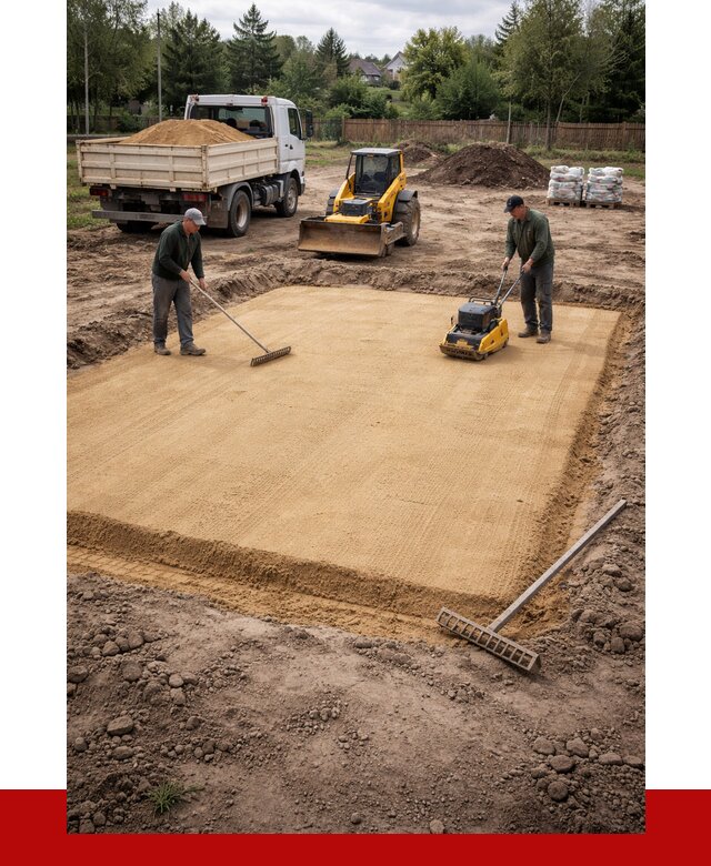 Устройство песчаной подушки в Отрадном от 4892 р. ПРОНЕРУДТрд